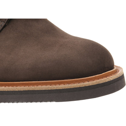 Product image for Herring Daniel mens rubber-soled Derby shoes in brown hydro nubuck