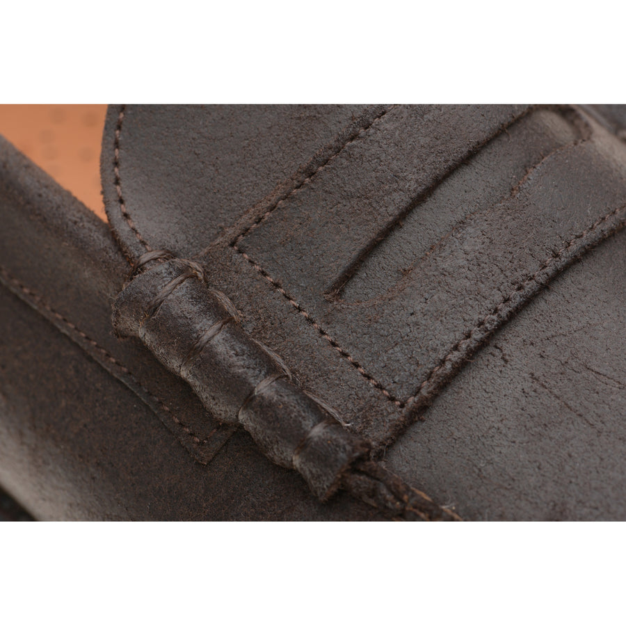 Product image for Herring Dart mens loafers in brown waxy