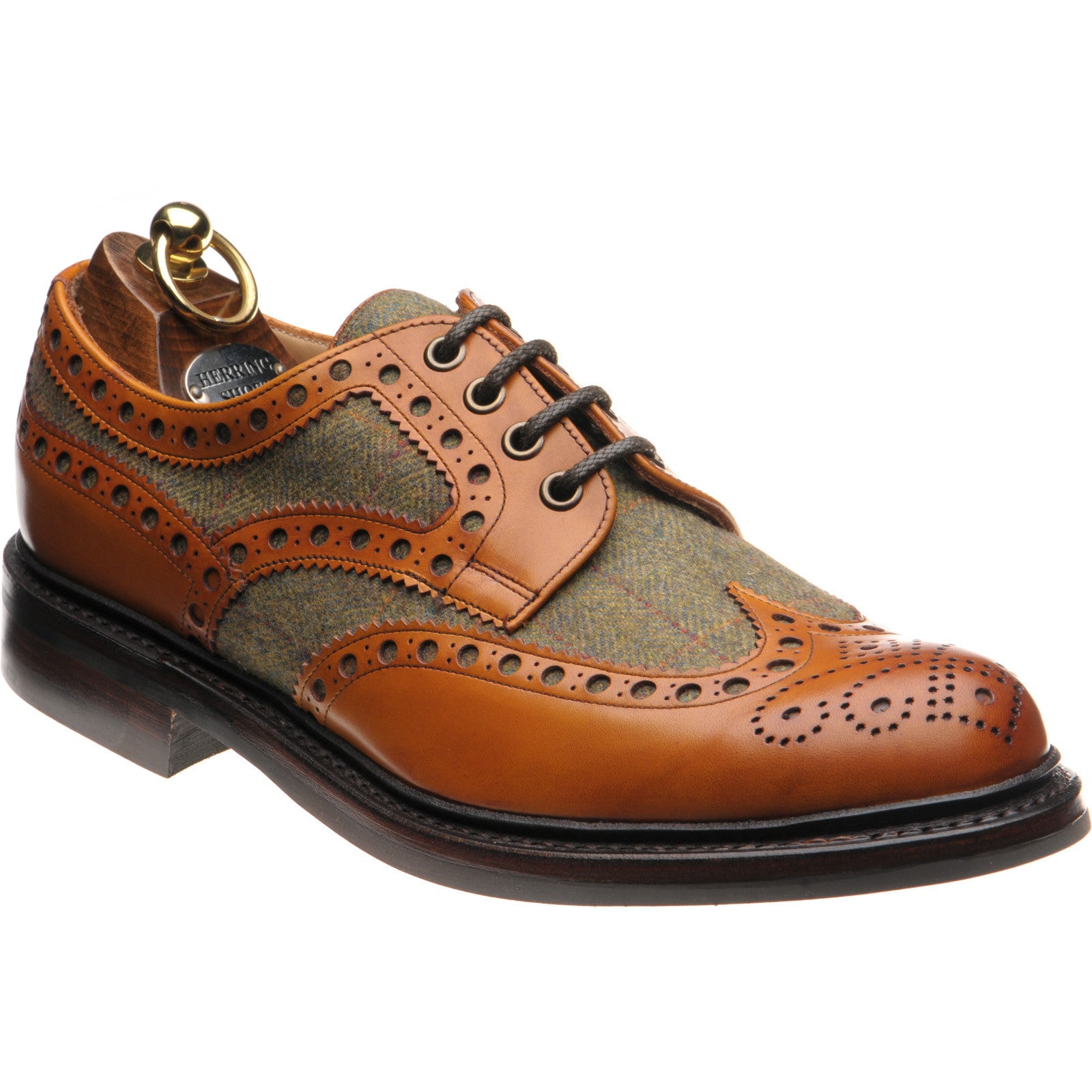 Herring Dartmoor (Rubber) in moorland green tweed and chestnut