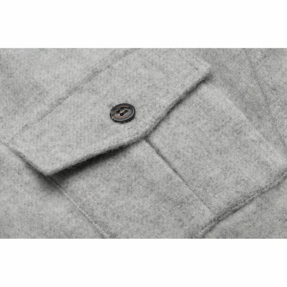 Product image for Herring Dexter Wool Over Shirt by Peregrine in light grey