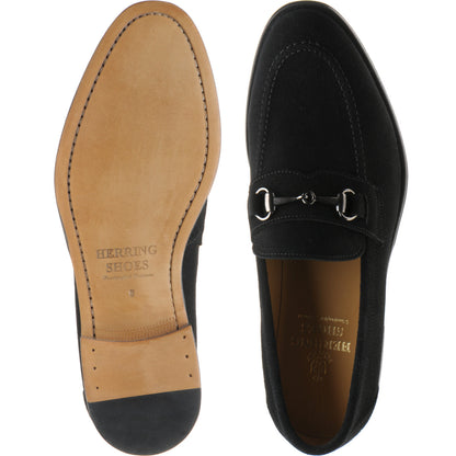 Product image for Herring Dillon II mens loafers in black suede