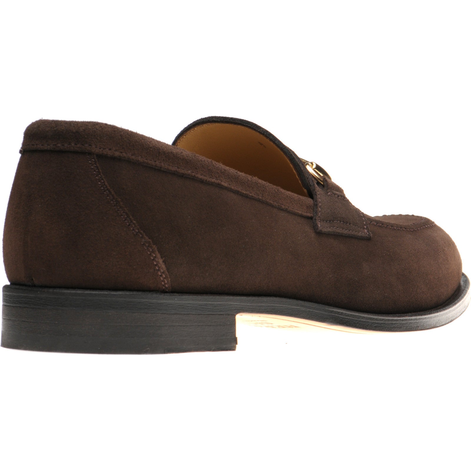Product image for Herring Dillon II mens loafers in dark brown suede