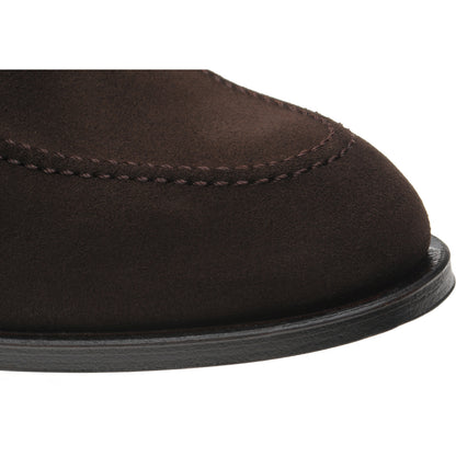 Product image for Herring Dillon II mens loafers in dark brown suede
