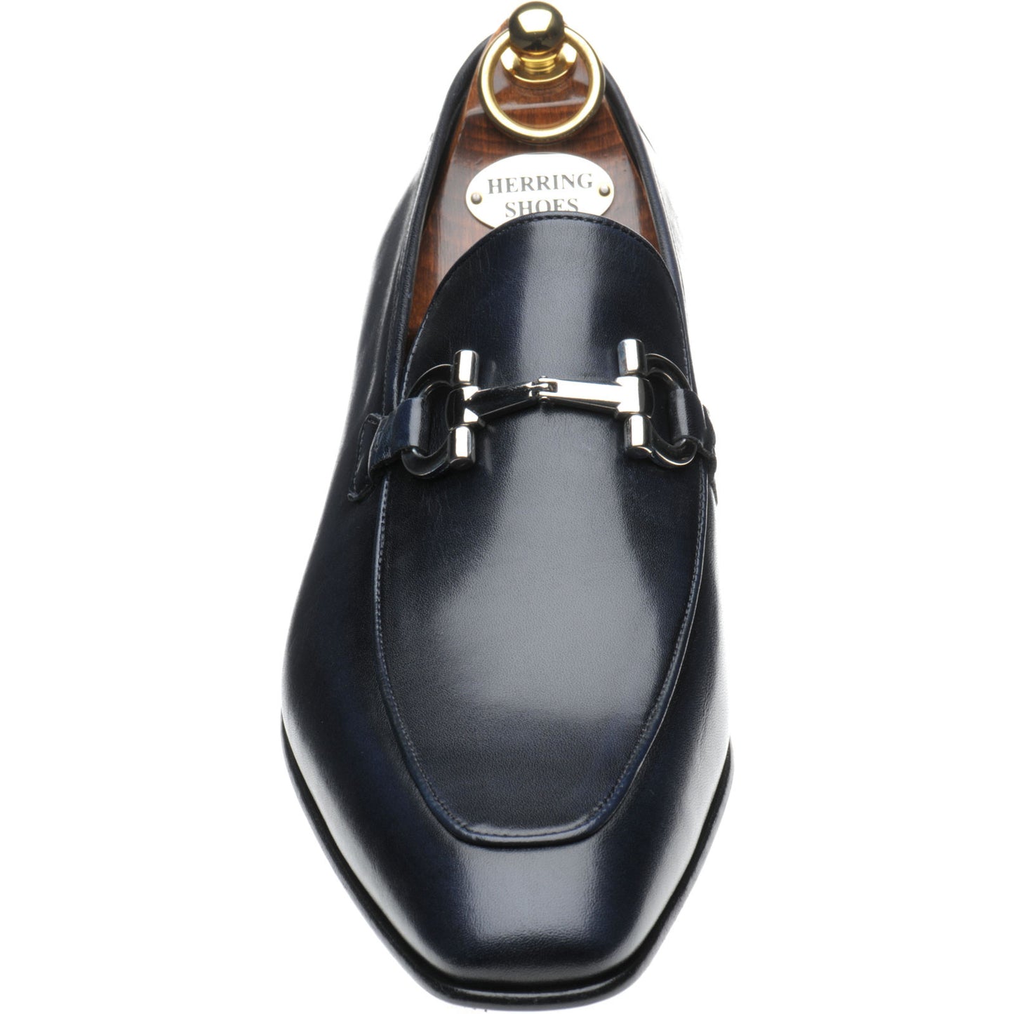 Product image for Herring Dillon mens loafers in navy calf