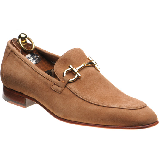 Product image for Herring Dillon mens loafers in tobacco suede
