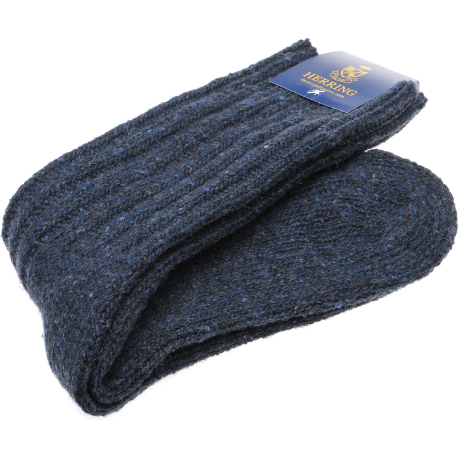 Product image for Herring Donegal Ladies Wool Sock in navy