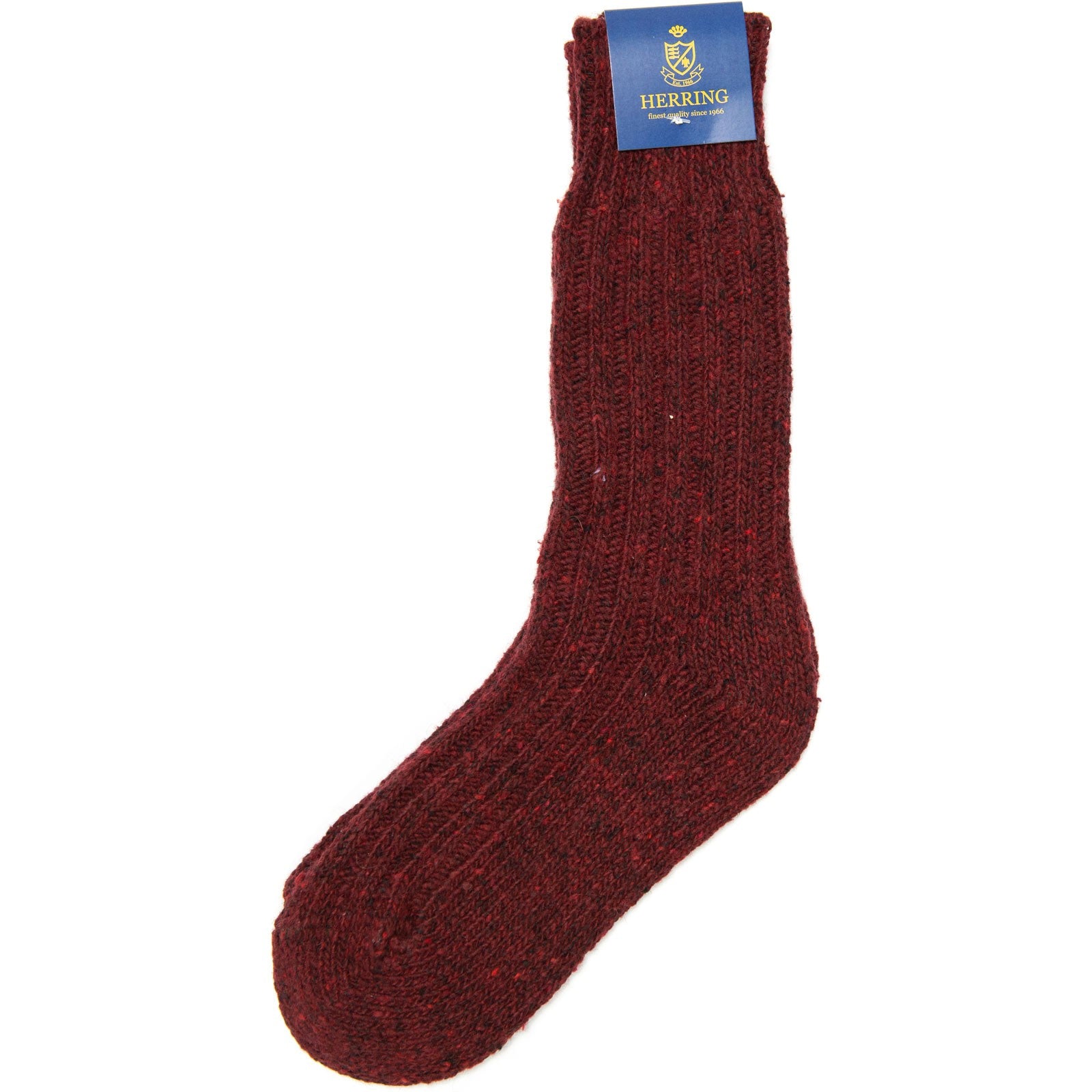 Product image for Herring Donegal Wool Sock in burgundy