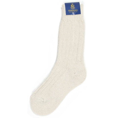 Product image for Herring Donegal Wool Sock in ecru