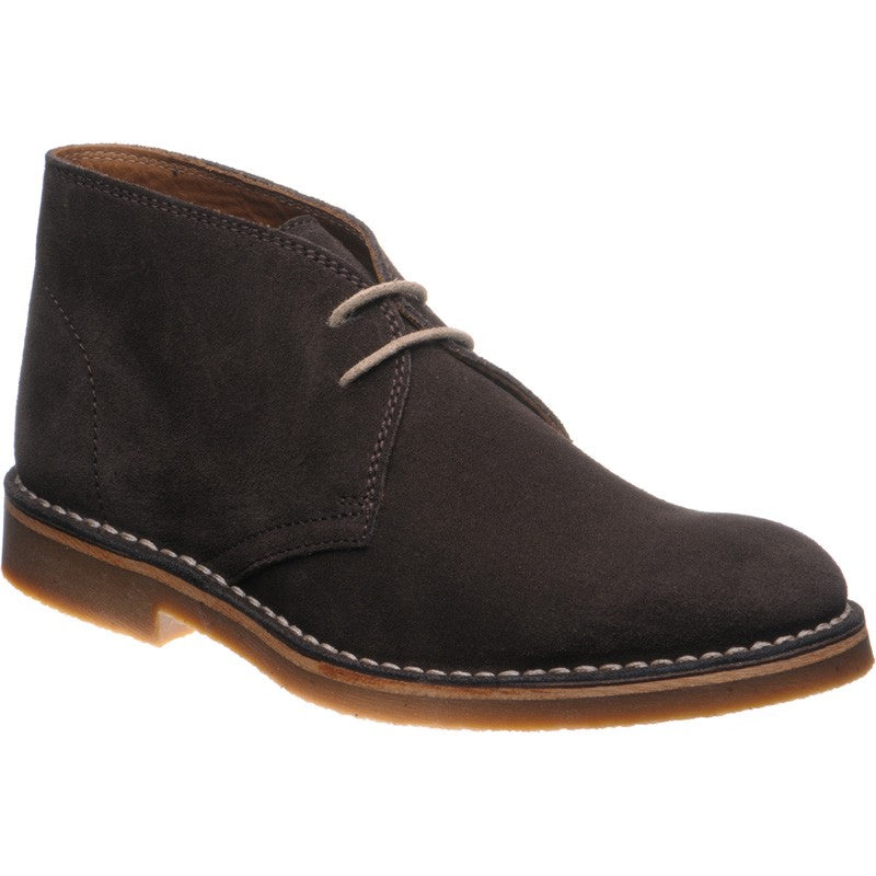 Product image for Herring Dune mens rubber-soled desert boots in brown suede (second)