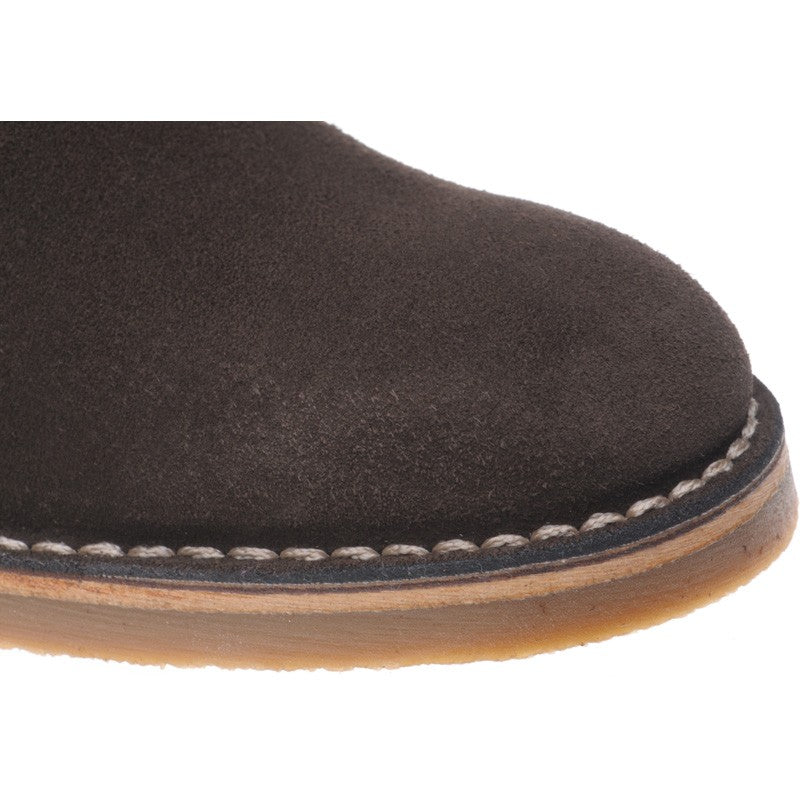 Product image for Herring Dune mens rubber-soled desert boots in brown suede (second)