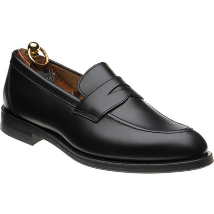 Product image for Herring Dunham II Rubber mens rubber-soled loafers in black calf (second)