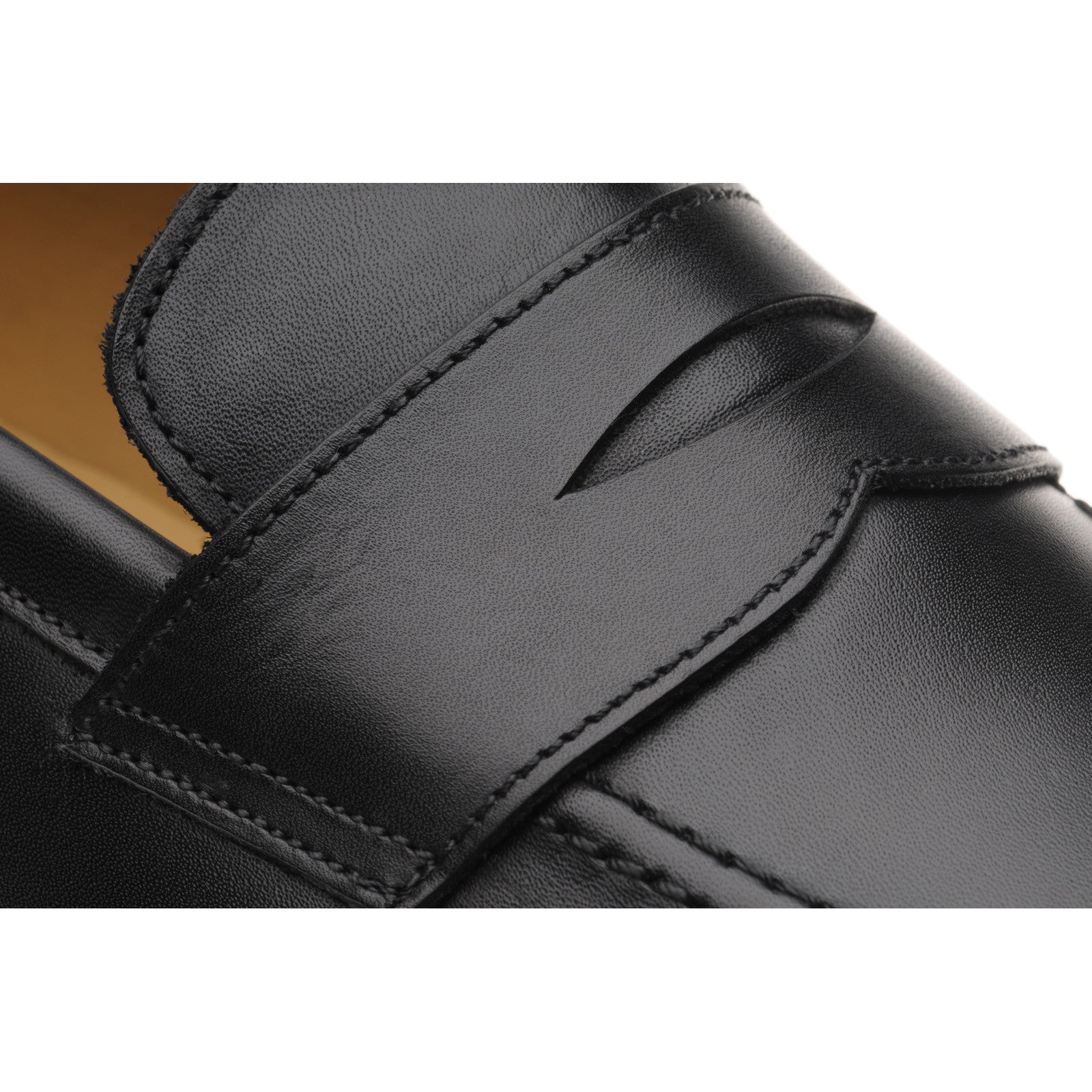 Product image for Herring Dunham II Rubber mens rubber-soled loafers in black calf (second)