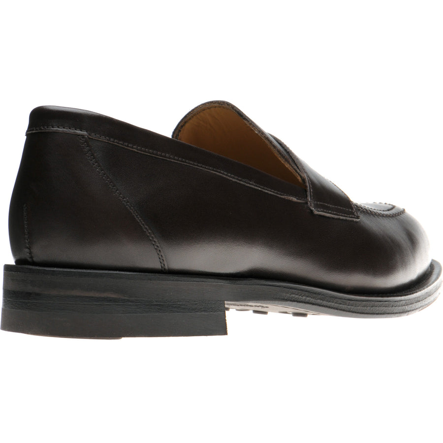 Product image for Herring Dunham II Rubber mens rubber-soled loafers in dark brown calf (second)