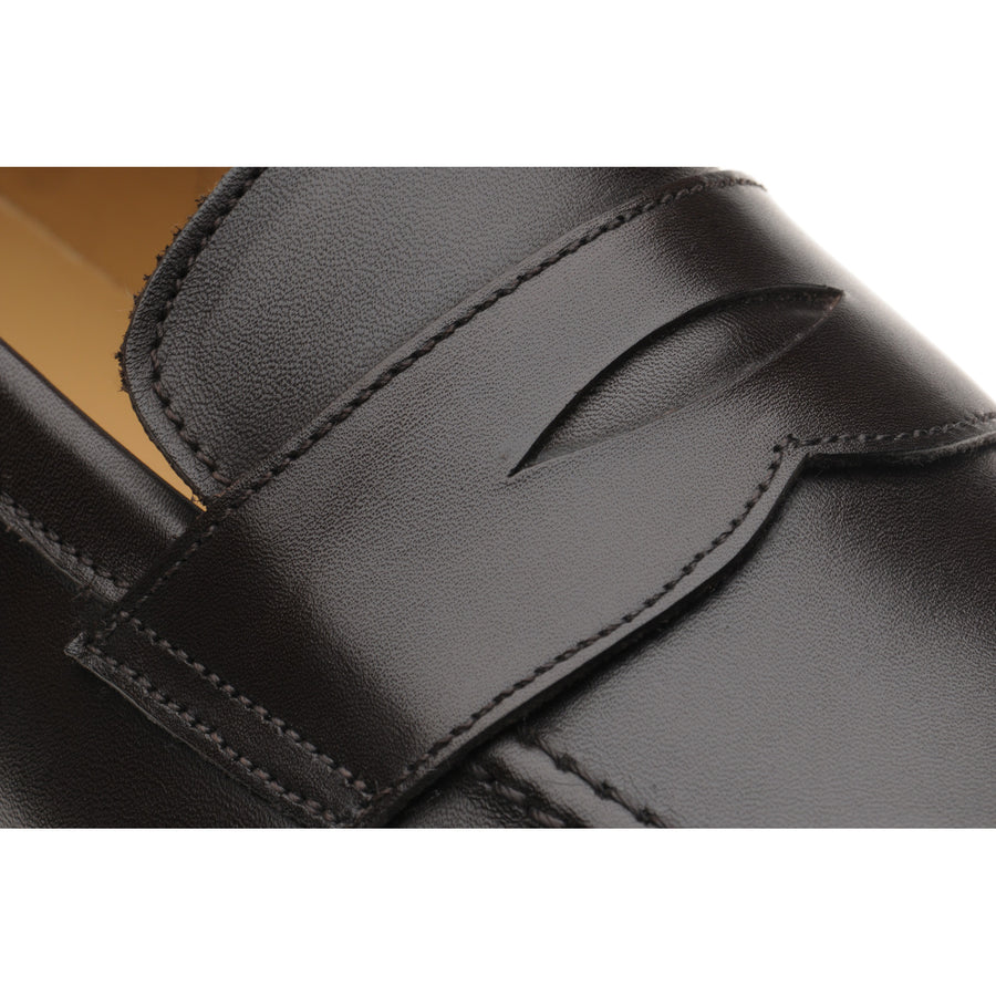 Product image for Herring Dunham II Rubber mens rubber-soled loafers in dark brown calf (second)