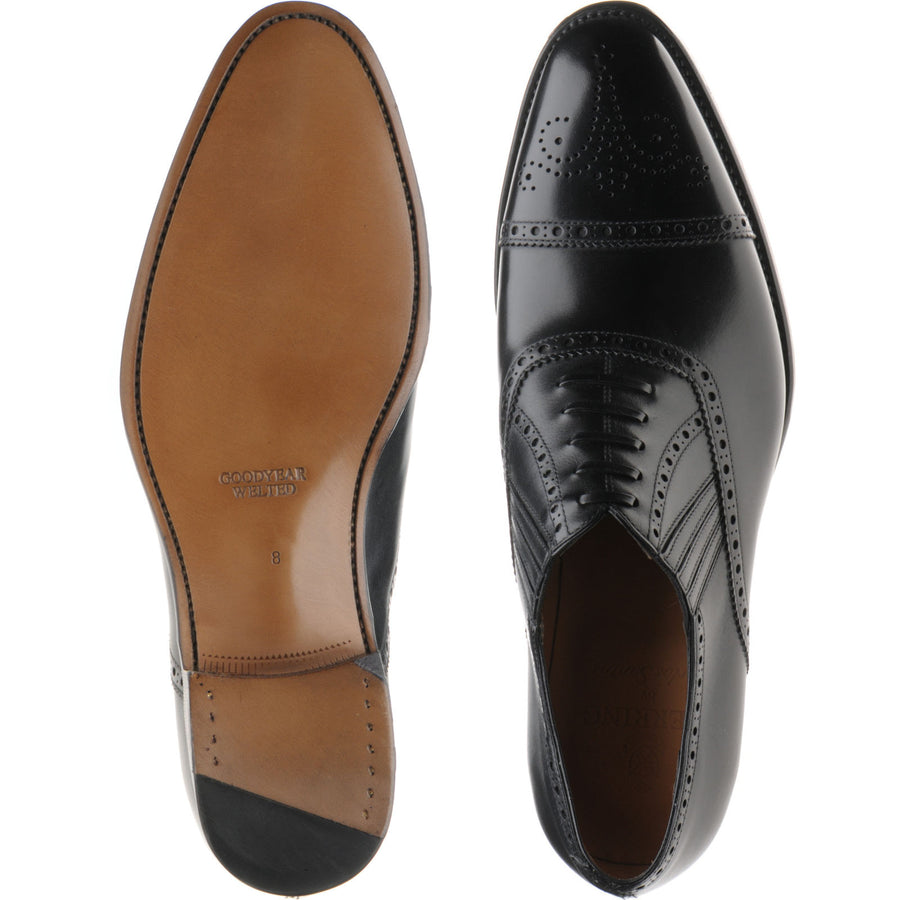 Product image for Herring Dunkeld in black calf