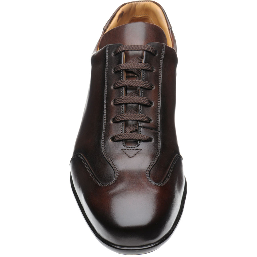 Product image for Herring Duxford mens rubber-soled trainers in brown calf (second)