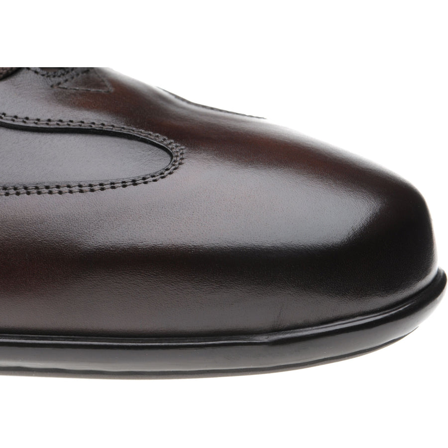 Product image for Herring Duxford mens rubber-soled trainers in brown calf (second)