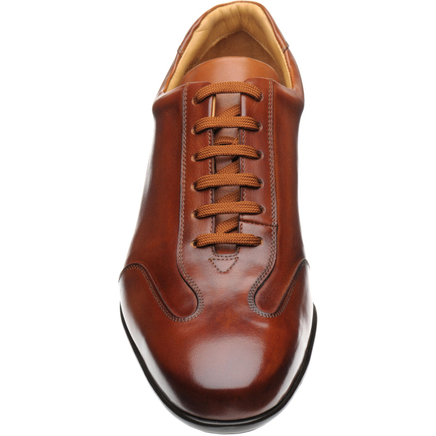Product image for Herring Duxford mens rubber-soled trainers in tan calf (second)