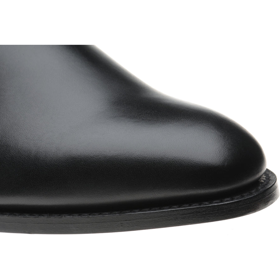 Product image for Herring Edgbaston mens monk shoes in black calf