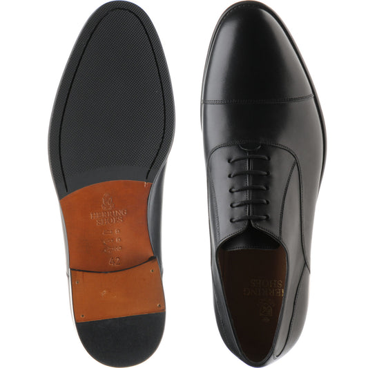 Product image for Herring Edgeware II mens hybrid-soled Oxfords in black calf (second)