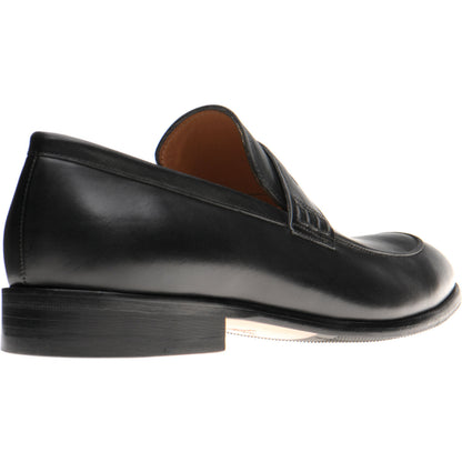 Product image for Herring Edmonton II mens hybrid-soled loafers in black calf (second)