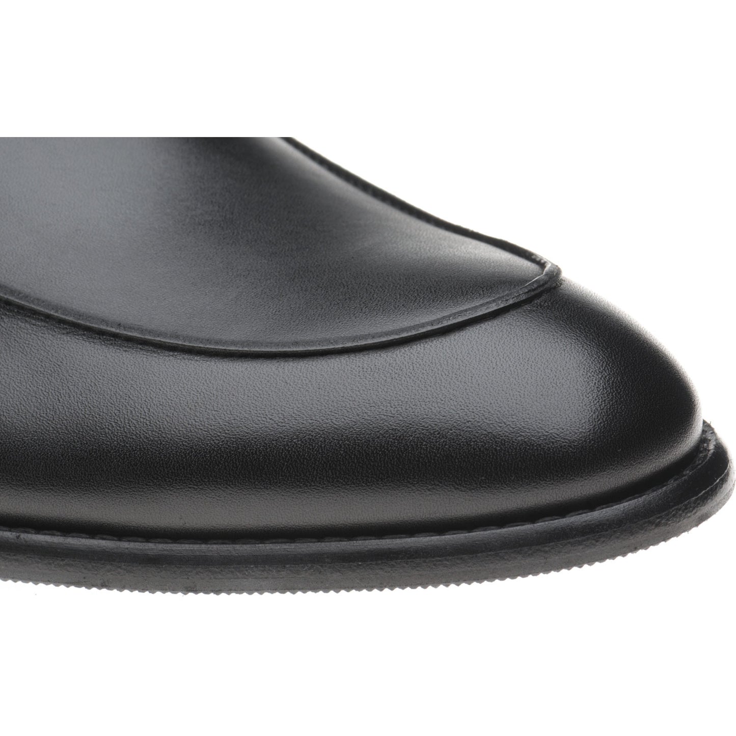 Product image for Herring Edmonton II mens hybrid-soled loafers in black calf (second)