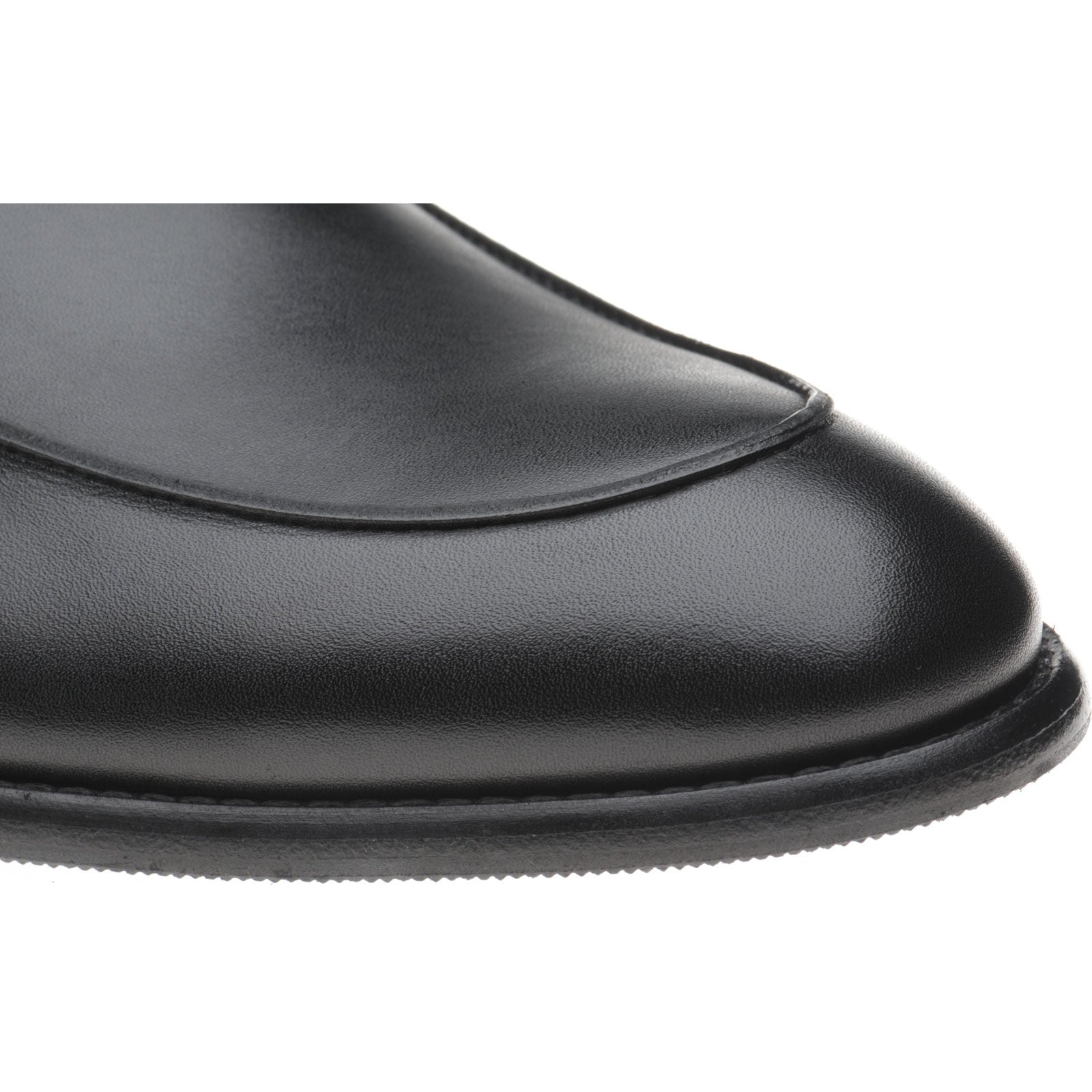 Product image for Herring Edmonton II mens hybrid-soled loafers in black calf (second)