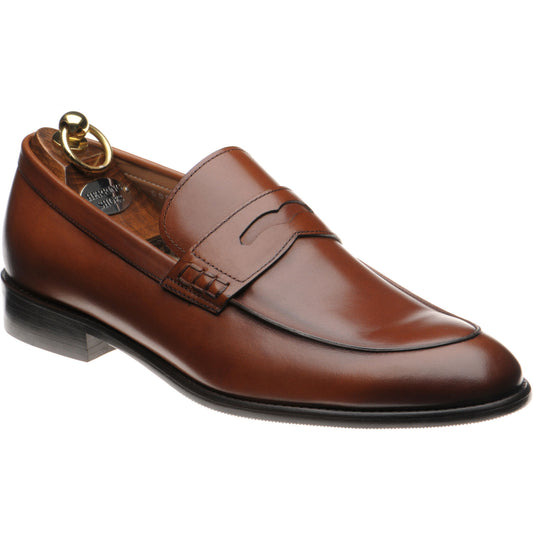 Product image for Herring Edmonton II mens hybrid-soled loafers in brown calf (second)
