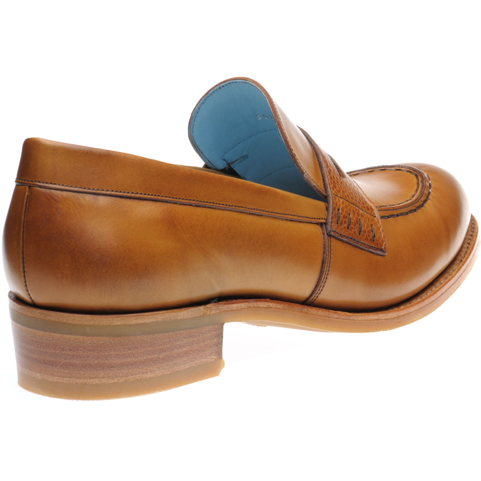 Product image for Herring Emma ladies rubber-soled loafers in cedar and grain calf
