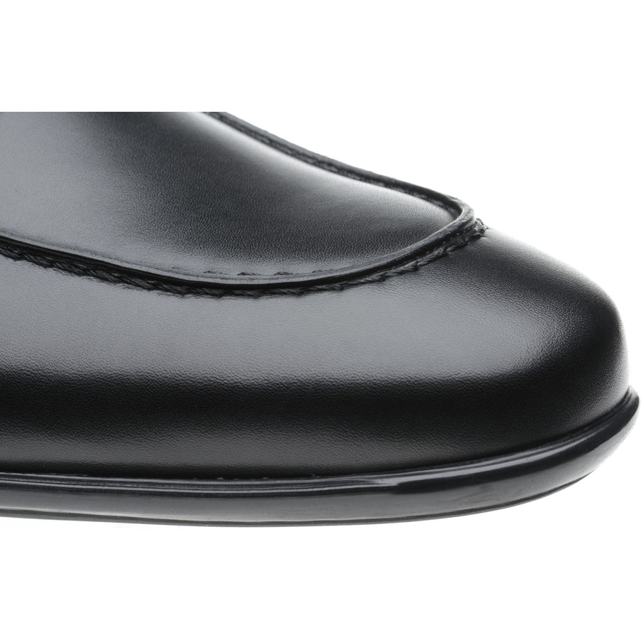 Product image for Herring Enzo mens rubber-soled loafers in black calf