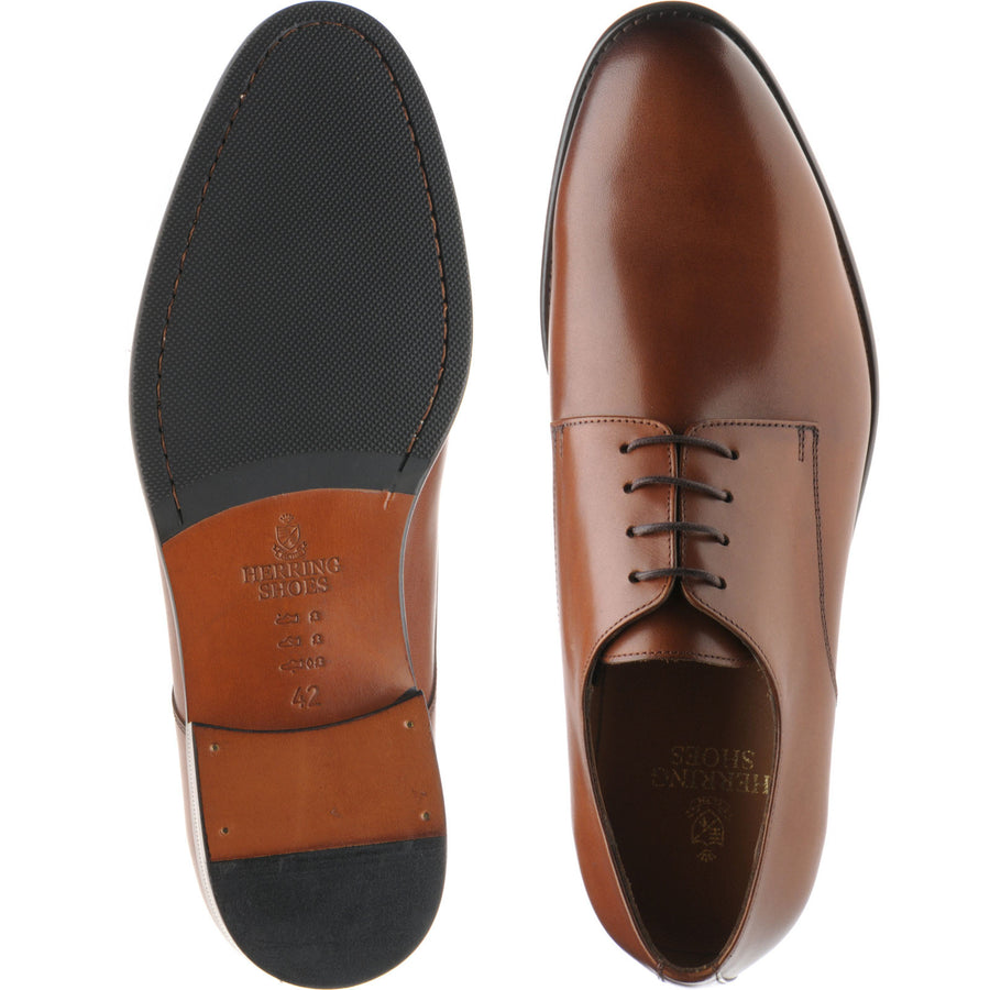 Product image for Herring Epping II mens hybrid-soled Derby shoes in brown calf (second)