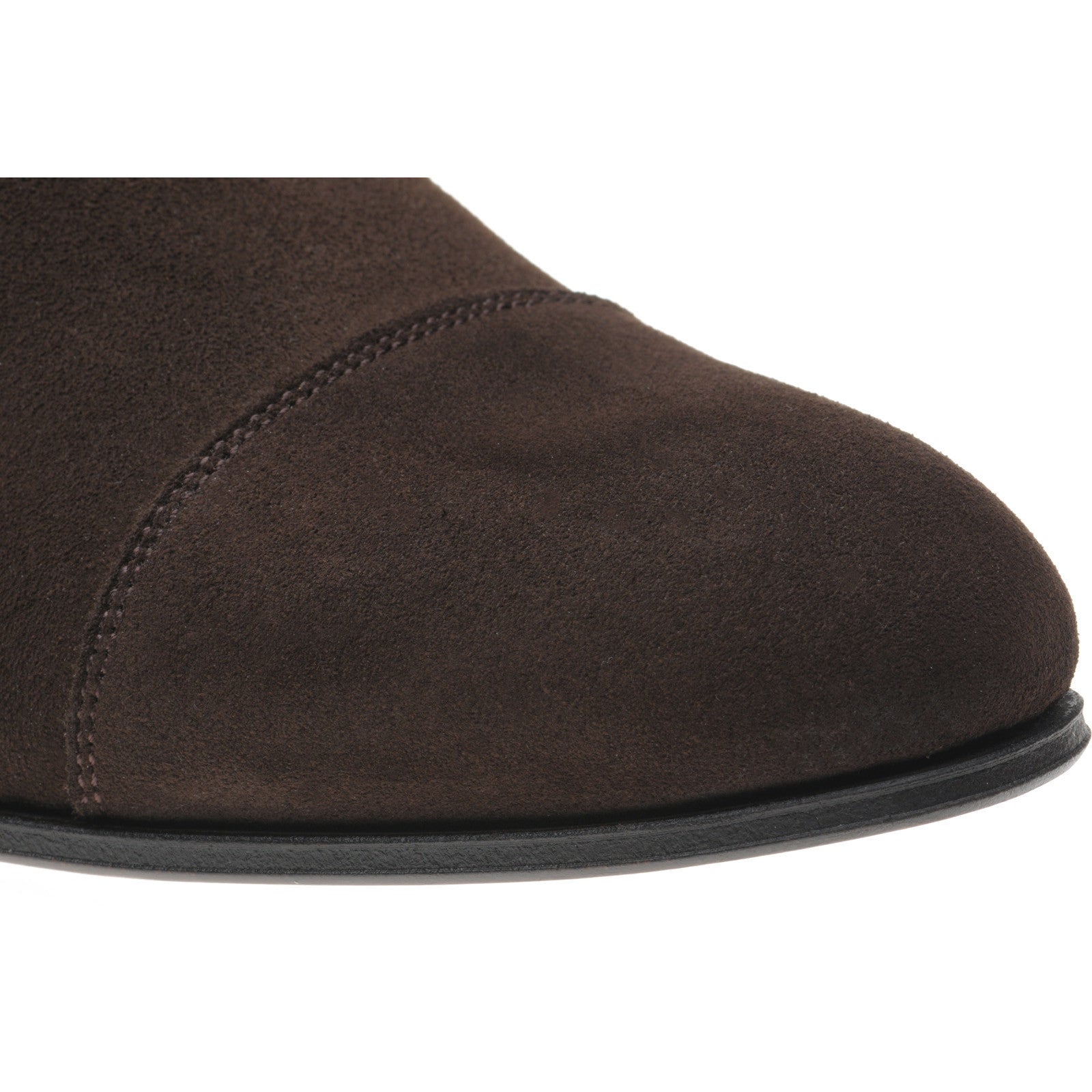 Product image for Herring Euston mens Oxfords in dark brown suede