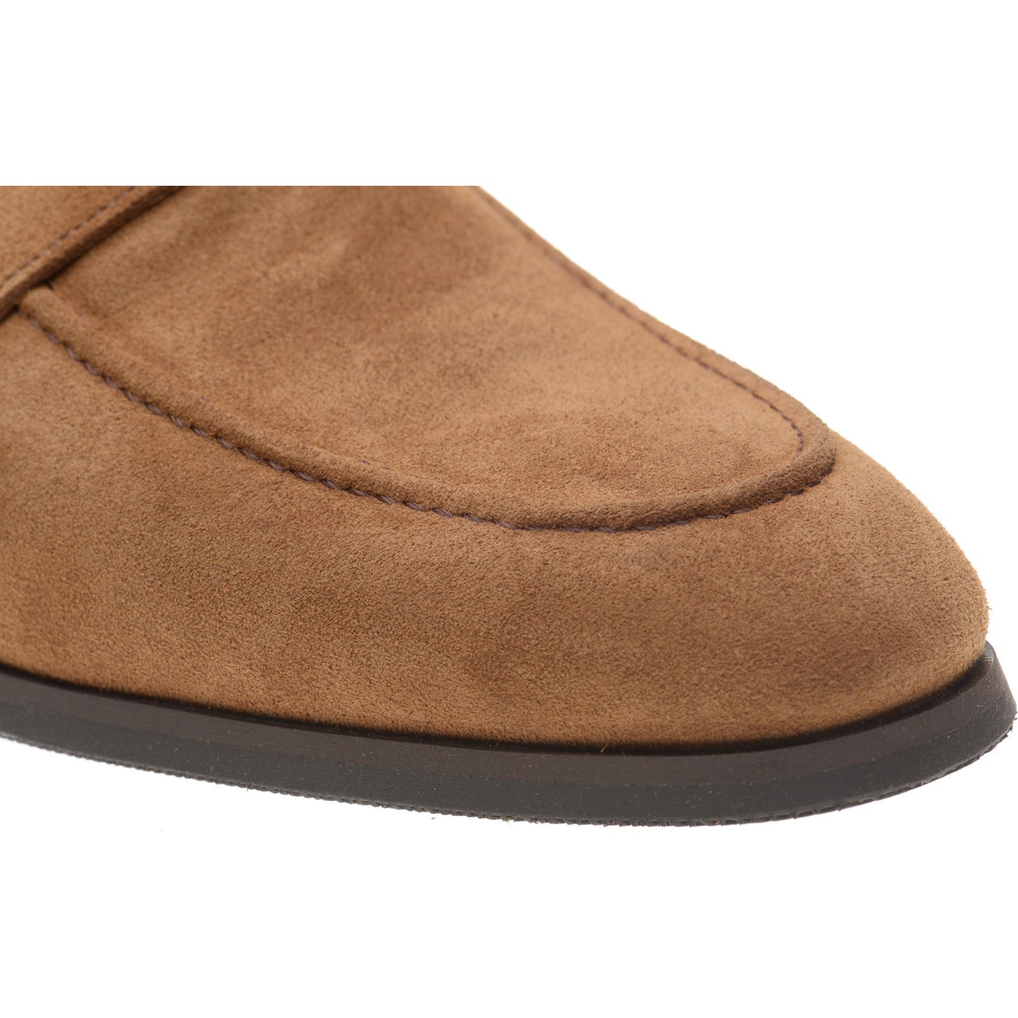 Product image for Herring Evora mens rubber-soled loafers in tan suede