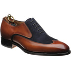 Tan Calf and Navy Suede