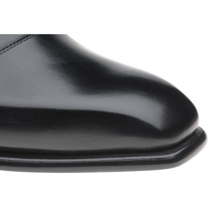 Product image for Herring Fitzrovia mens monk shoes in black calf