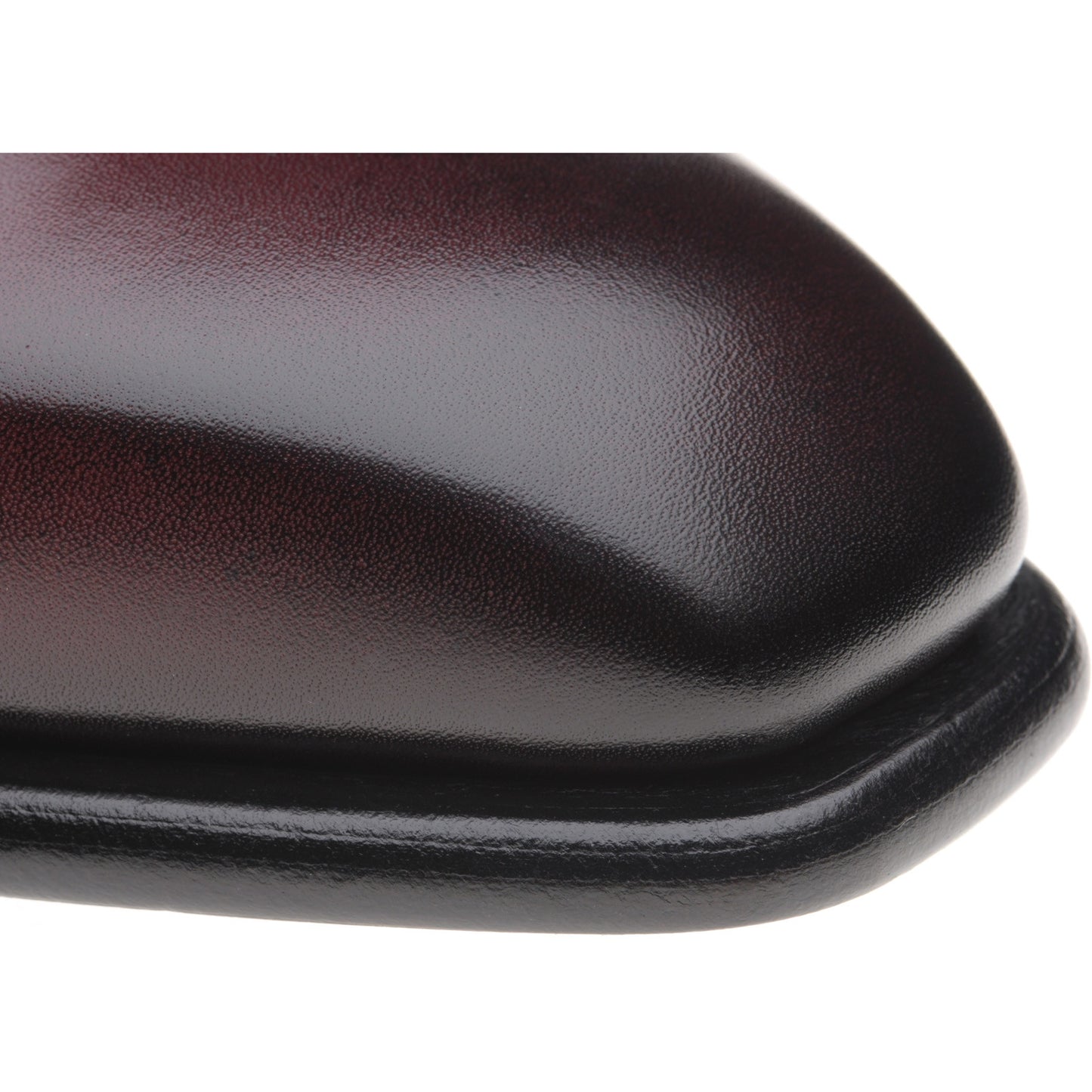 Product image for Herring Fitzrovia mens monk shoes in burgundy calf (second)