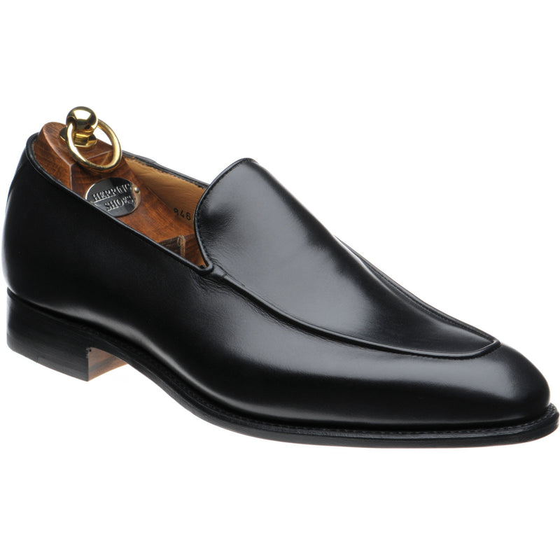 Product image for Herring Fleming mens loafers in black calf (second)