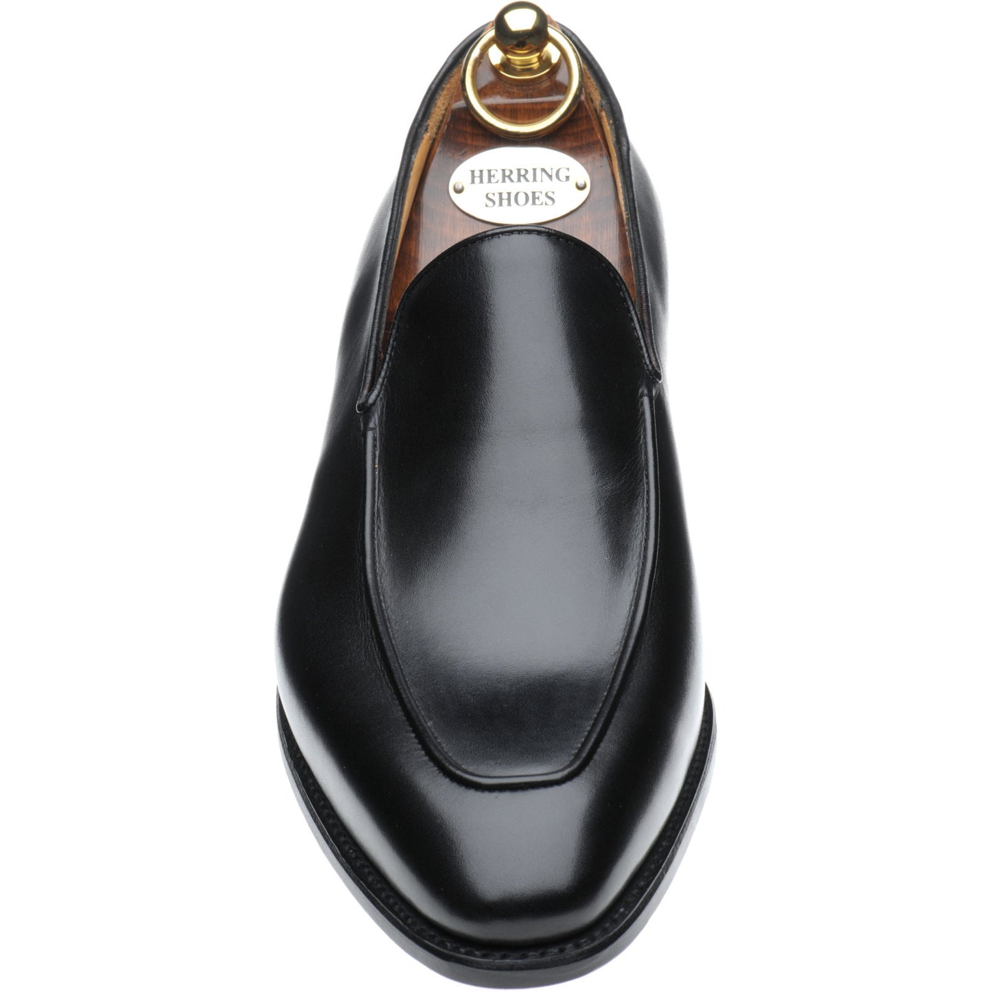 Product image for Herring Fleming mens loafers in black calf (second)