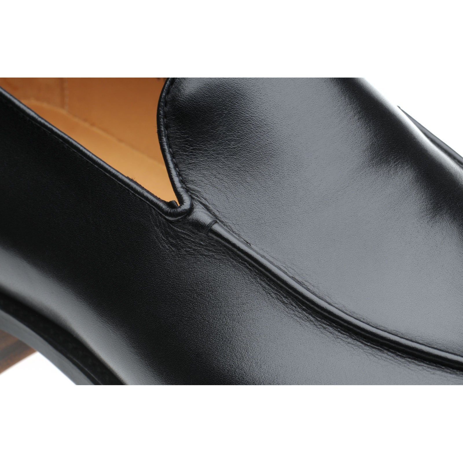 Product image for Herring Fleming mens loafers in black calf (second)