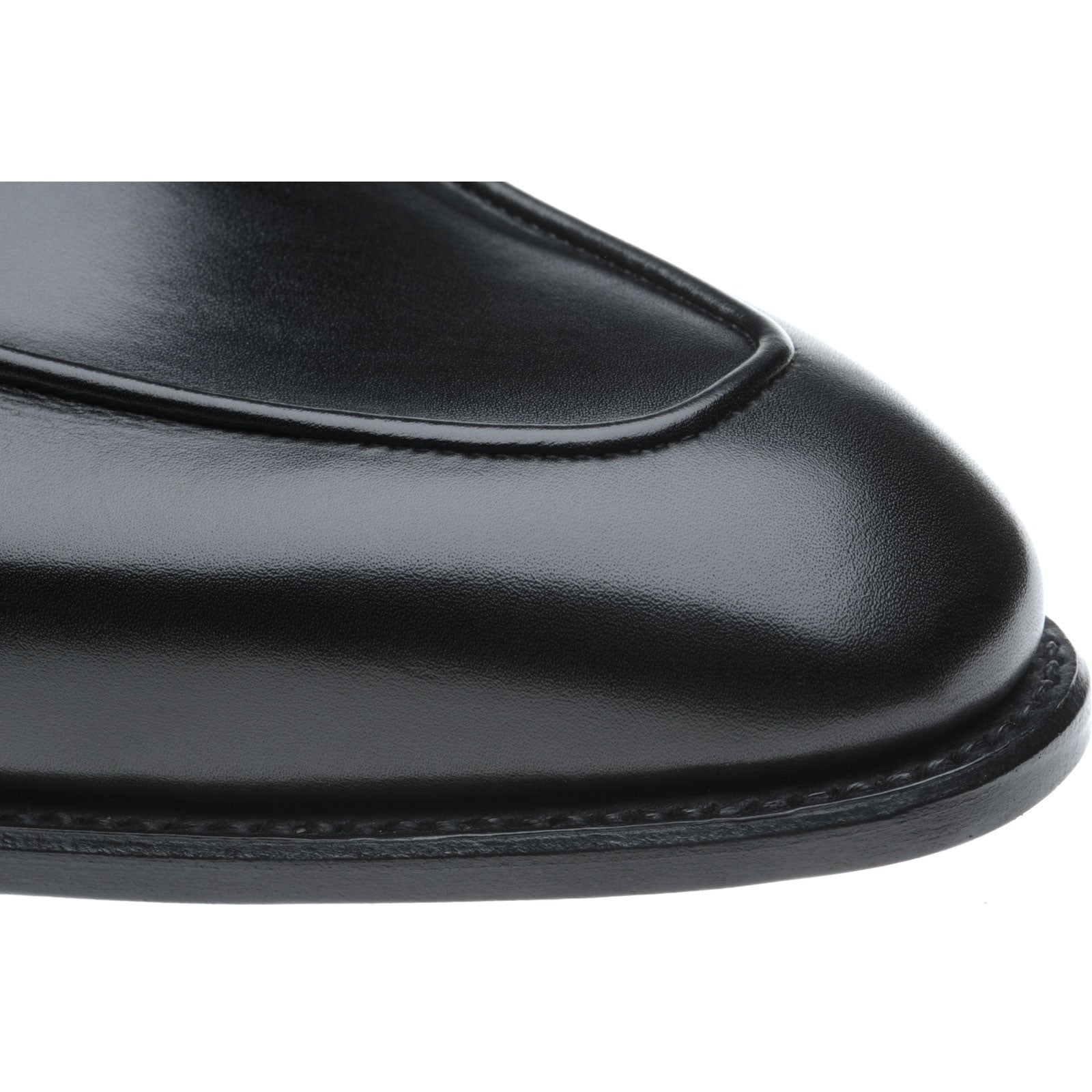 Product image for Herring Fleming mens loafers in black calf (second)
