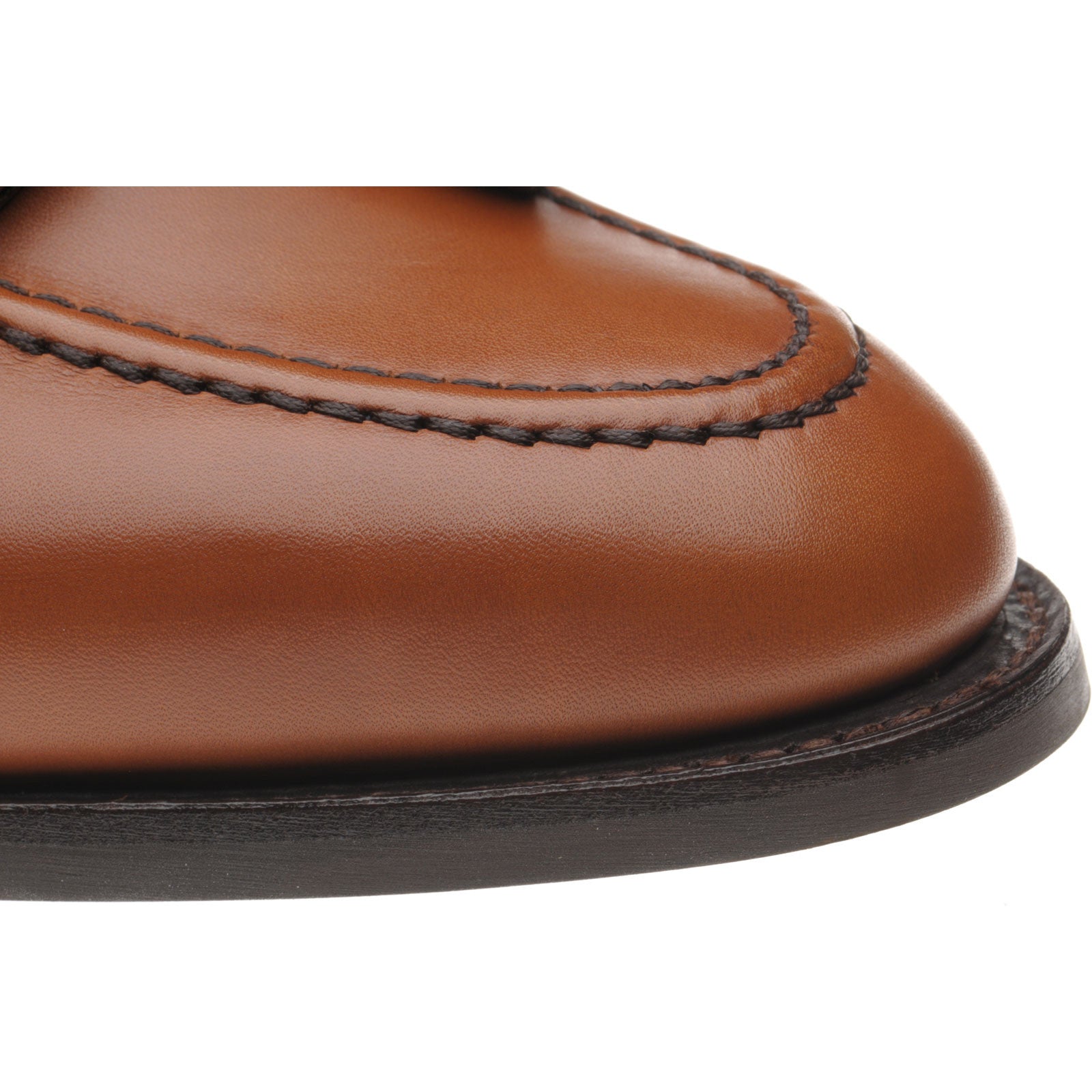 Product image for Herring Fletcher mens rubber-soled tasselled loafers in pecan calf