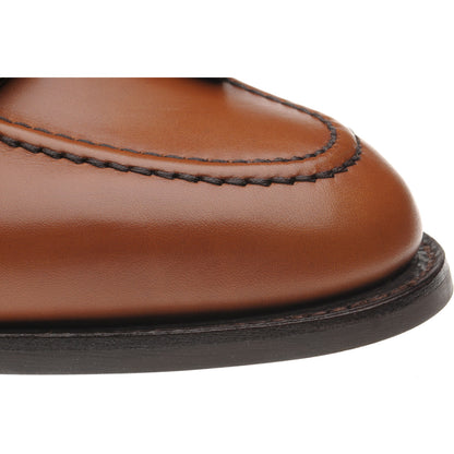 Product image for Herring Fletcher mens rubber-soled tasselled loafers in pecan calf