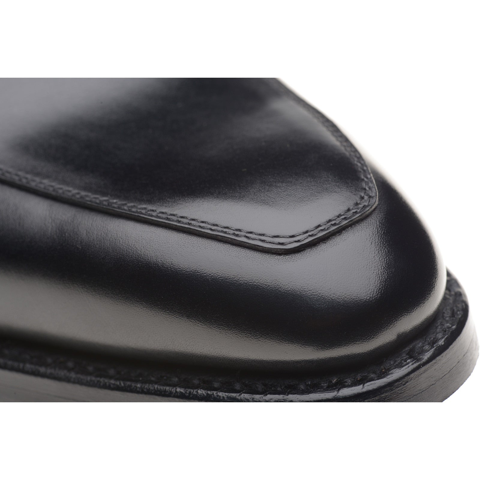 Product image for Herring Fletcher Rubber mens loafers in black calf