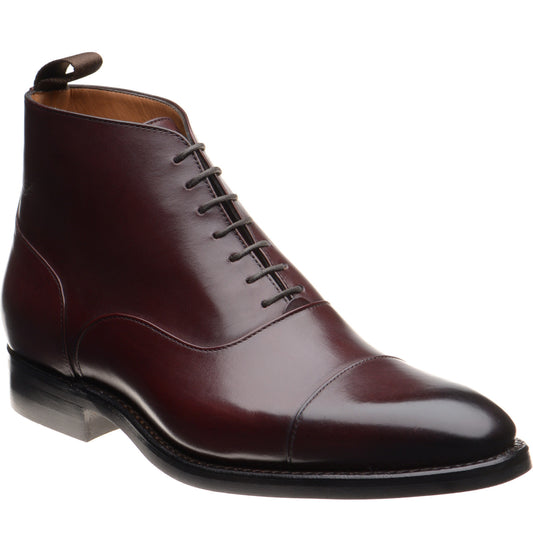 Product image for Herring Flynn R mens rubber-soled boots in burgundy calf