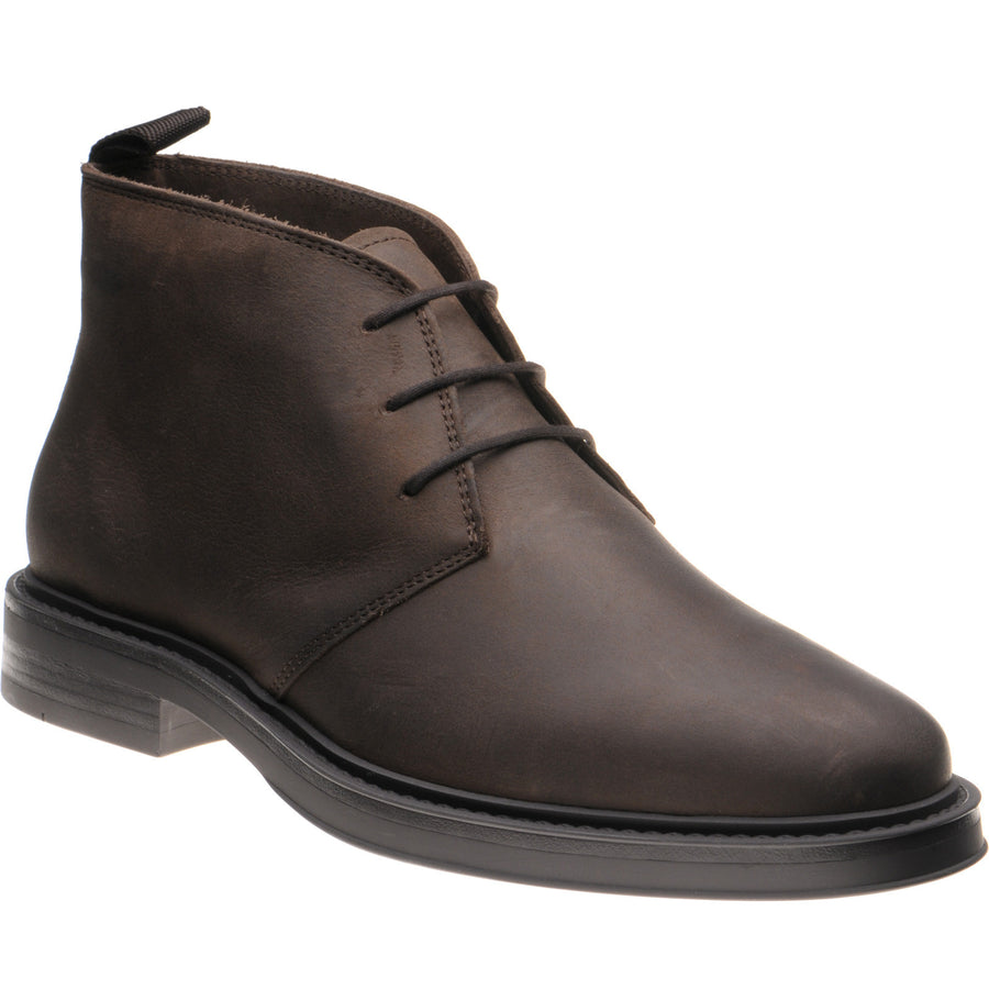 Product image for Herring Forge mens rubber-soled Chukka boots in brown waxy (second)