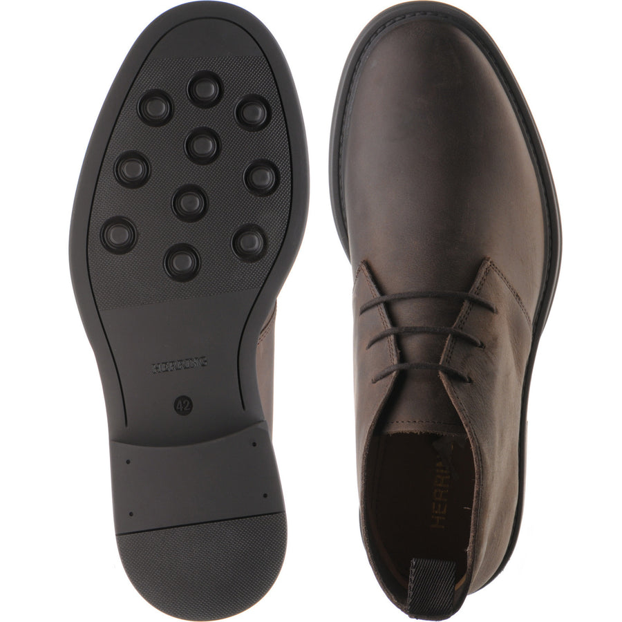 Product image for Herring Forge mens rubber-soled Chukka boots in brown waxy (second)