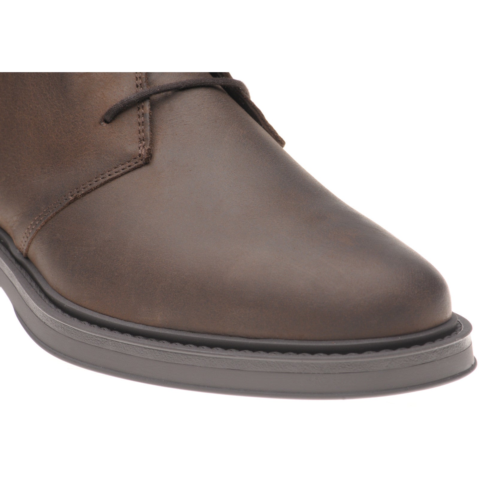 Product image for Herring Forge mens rubber-soled Chukka boots in brown waxy (second)