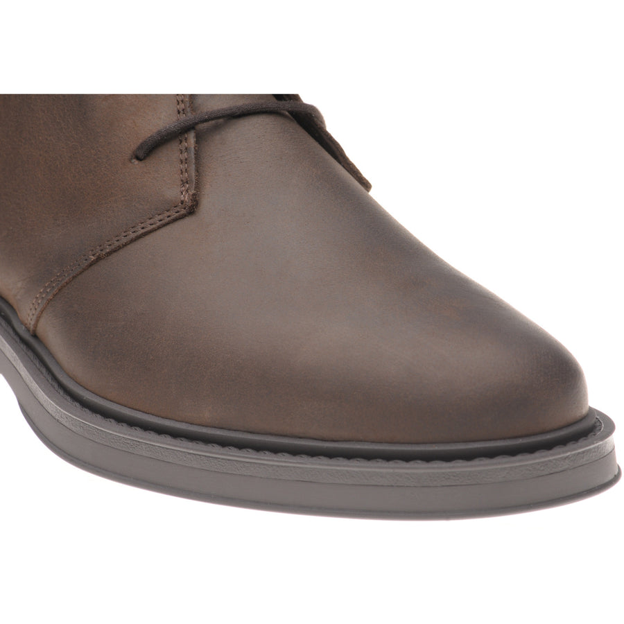 Product image for Herring Forge mens rubber-soled Chukka boots in brown waxy (second)