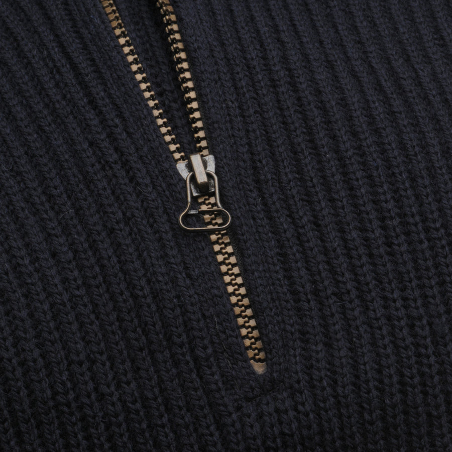 Product image for Herring Foxton Zip Jumper by Peregrine in navy