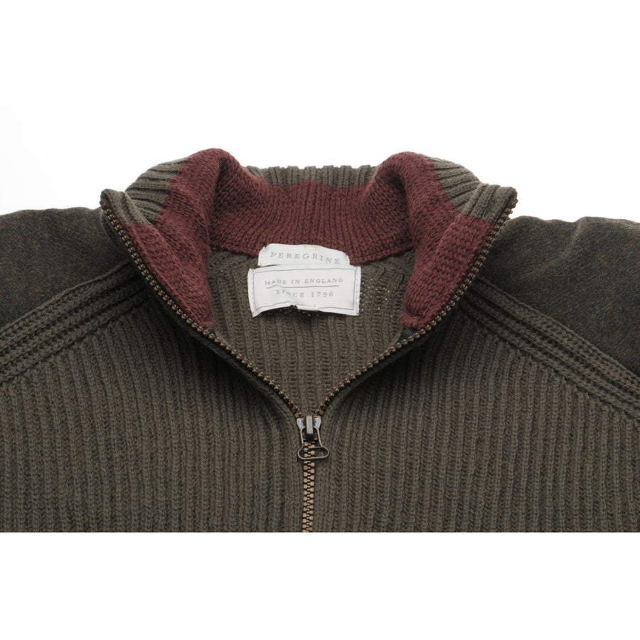Product image for Herring Foxton Zip Jumper by Peregrine in olive
